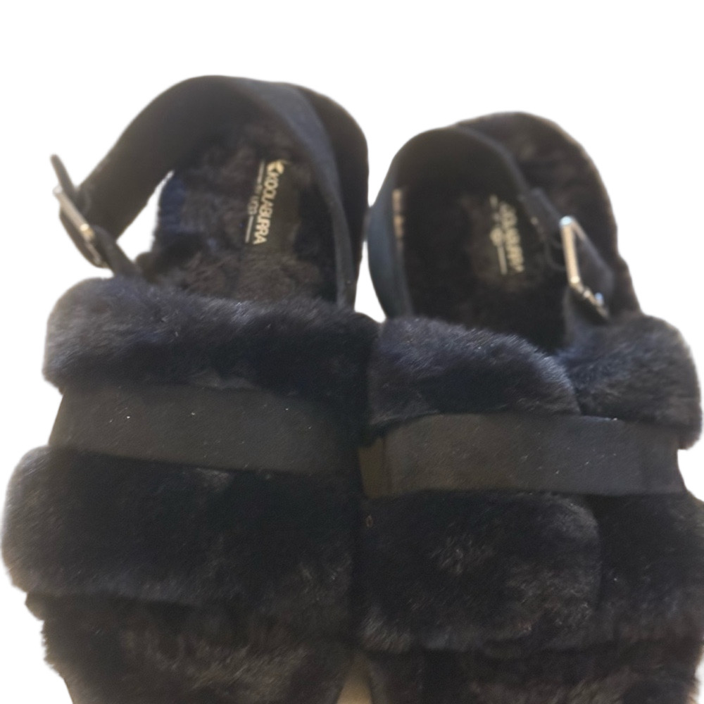 Koolaburra Black Furry Women Slippers